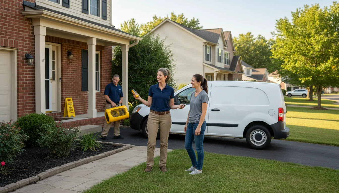 Residential water damage restoration in Morris Plains, NJ